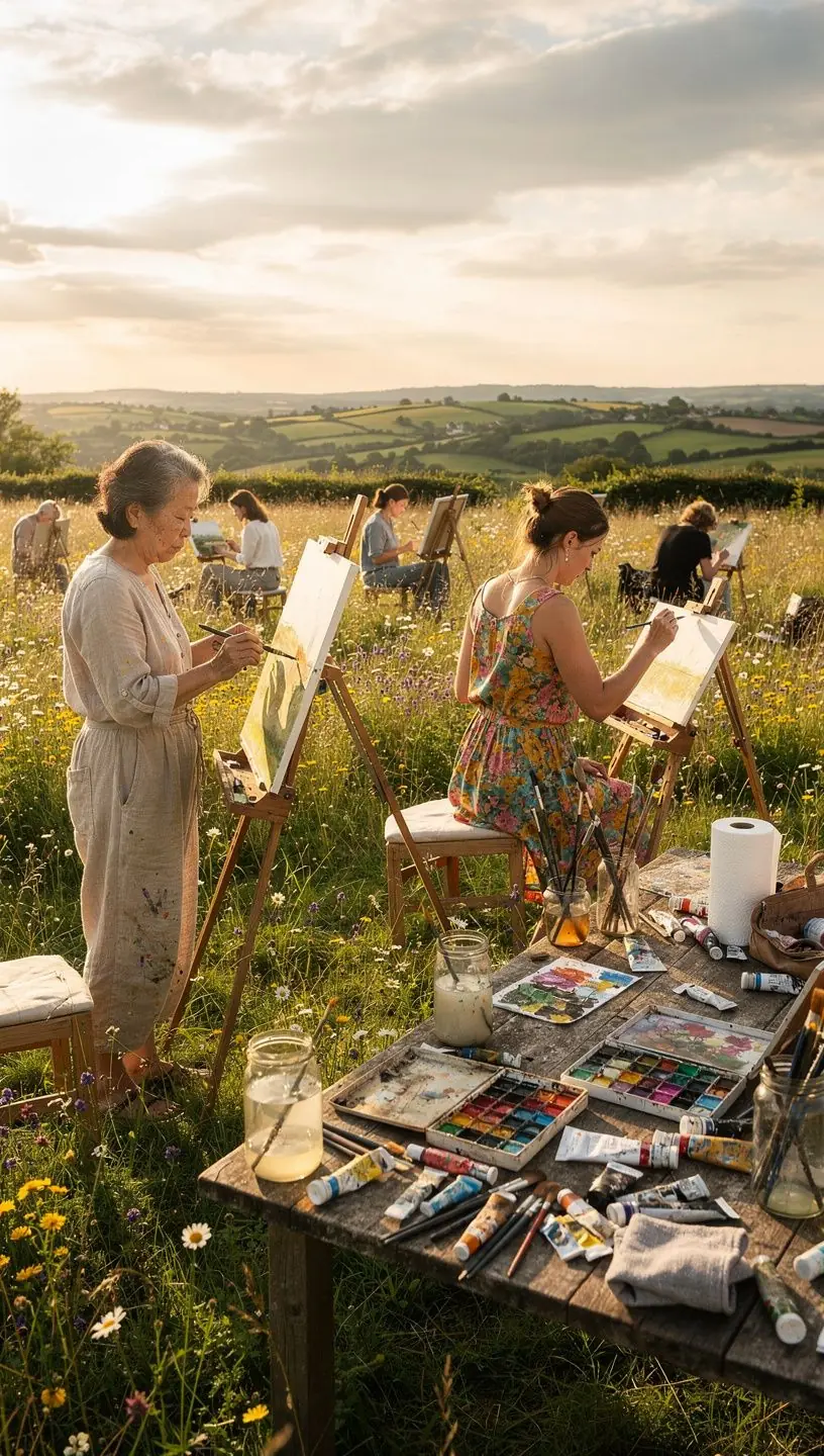 Artistic workshop fostering creativity and collaboration.